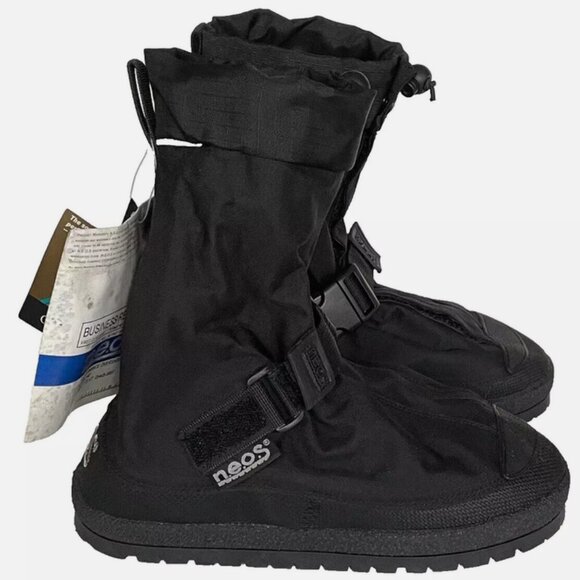 NEW! NEOS TRAVELLER TN1 BLACK NYLON OVERSHOES OVERBOOTS ADULT XS WOMENS 4.5-6 - Picture 2 of 15